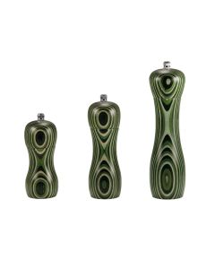 Macinapepe/sale in legno multistrato con macina in ceramica cm 12