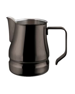 Lattiera per latte art Évolution nera in acciaio inox 18/10 tazze 3