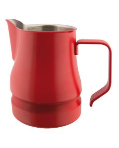 Lattiera per latte art Évolution rossa in acciaio inox 18/10 tazze 3