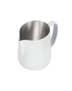 Lattiera per cappuccino Pen Jug in acciaio inox 18/10 con finitura metallizzata bianca