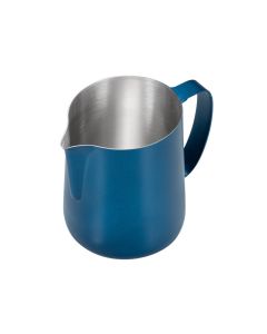 Lattiera per cappuccino Pen Jug in acciaio inox 18/10 con finitura metallizzata blu tazze 8 cl 80