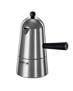 Caffettiera Carmencita Classic in alluminio con manico nero tazza 1