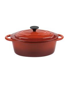 Casseruola ovale Normandie in ghisa smaltata cm 21x29