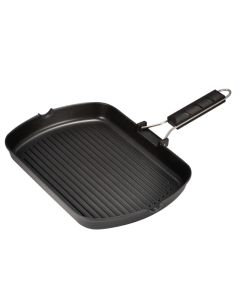 Bistecchiera rettangolare DietiGrill Induction per induzione in alluminio antiaderente cm 25x35