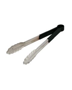 Pinza a servire nera con impugnatura antiscivolo cm 40