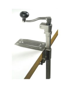 Apriscatole da banco con 2 lame e 2 ruote dentate in ghisa h cm 44