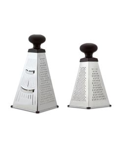 Grattugia universale 4 facce a piramide in acciaio inox cm 10,5x10,5 h cm 20