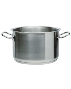 Casseruola alta per induzione con 2 maniglie in acciaio inox 18/10 Ø cm 40