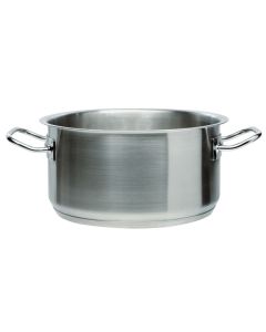 Casseruola media per induzione con 2 maniglie in acciaio inox 18/10 Ø cm 40