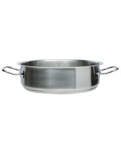 Casseruola bassa per induzione con 2 maniglie in acciaio inox 18/10 Ø cm 40