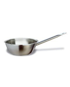 Casseruola bombata per induzione con 1 manico in acciaio inox 18/10 Ø cm 24