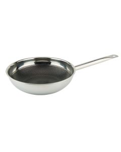 Wok professionale AX Active Inox triplo strato induzione Ø cm 24