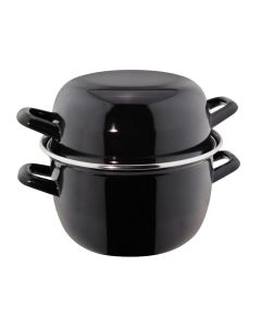 Cocotte per molluschi con coperchio Ø cm 18 h cm 12 L 2,5