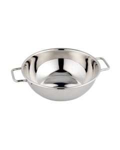 Mini Wok Monoporzioni in acciaio inox Ø cm 14 h cm 4,6