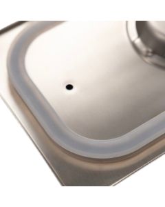 Coperchio GN in acciaio inox 18/10 con guarnizione in silicone