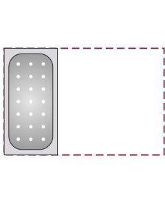 Bacinella GN 1/3 forata in acciaio inox 18/10 h cm 20