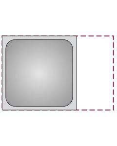 Teglia GN 2/3 in acciaio inox 18/10 h cm 2