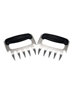 Set 2 artigli per carne in acciaio inox e polipropilene cm 12x10,5