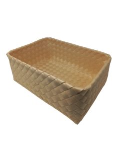 Cestino da buffet beige con bordo rinforzato cm 39x28 h 15