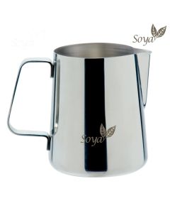 Lattiera cappuccino Easy con logo Soya in acciaio inox 18/8 tazze 3