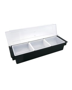 Portacondimenti a 3 scomparti Mixage cm 50x16x10