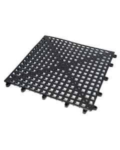 Tappetino nero modulare ad incastro in pvc cm 30x30