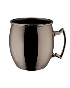 Tazza moscow mule bombata Mixage Black in acciaio inox 18/10 placcato nero cl 40