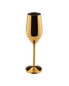 Flute champagne oro in acciaio inox 18/10 rivestito in pvd cl 24