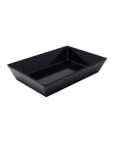 EFAY Vaschetta rettangolare nero Velocity in melamina cm 25x15 h cm 7