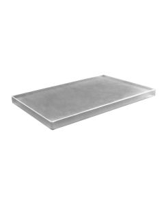 EFAY Piano rettangolare grigio Crystal Pastry cm 30x15