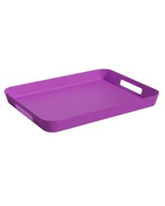EFAY Mood palette vassoio rettangolare viola in melamina 400x300 h 40 mm
