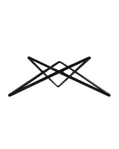 EFAY Stand universale antiscivolo Star in acciaio rivestito in PVC h cm 10