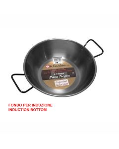 GARCIMA Pata Negra Tegame per induzione in ferro spazzolato con spessore speciale Ø cm 28