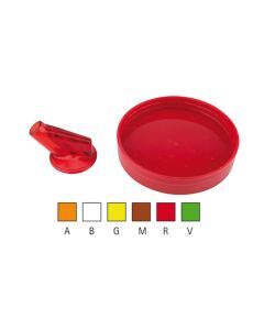 Set tappo versatore e coperchio colore arancio per articolo 4500
