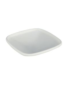 EFAY Piatto fondo quadrato avorio Taiji in melamina cm 19,8 h cm 5,2