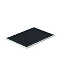 EFAY Vassoio rettangolare nero Taiji in melamina cm 20,3x14,6 h cm 1,3